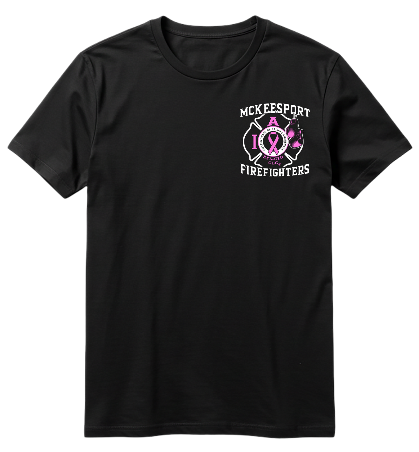McKeesport Firefighters 2025 Breast Cancer Awareness T-Shirt