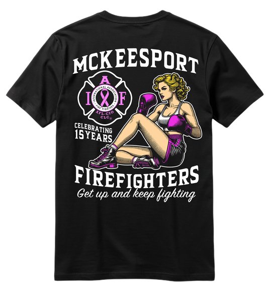 McKeesport Firefighters 2025 Breast Cancer Awareness T-Shirt